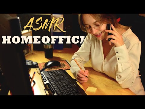 ASMR || Homeoffice: Geräusche der Tastatur und des Papiers 📃😴Auswahl einer Schlafversicherung!