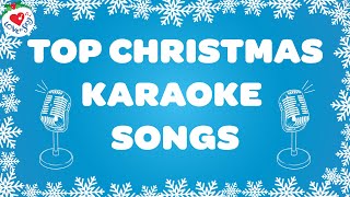 Top Christmas Karaoke Songs 2+ Hours 🎤 Best Christmas Instrumental Songs 🎅 Merry Christmas