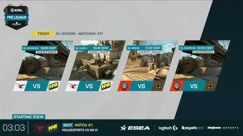 LIVE: G2 Esports vs. Ninjas in Pyjamas - ESL Pro League | pro.eslgaming.com/csgo