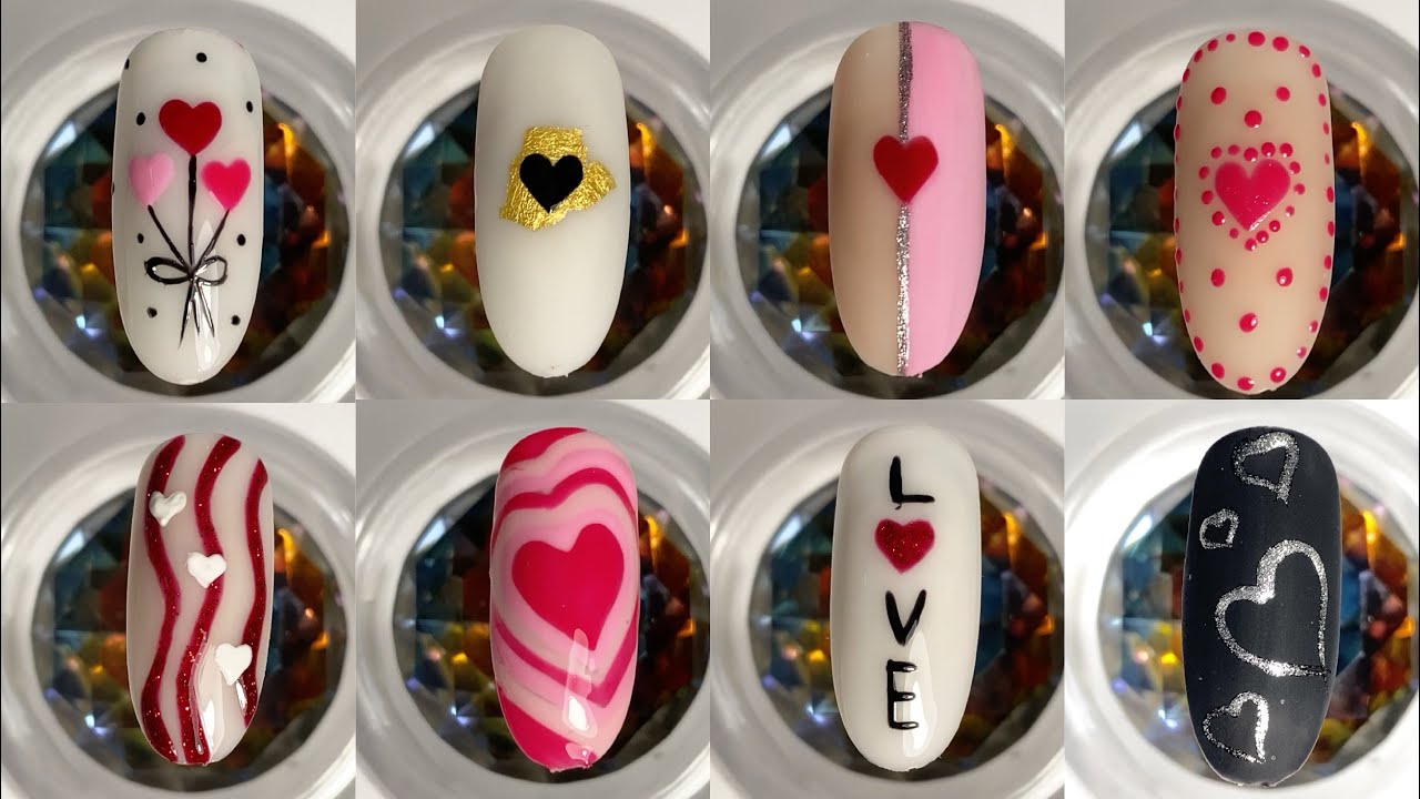 Top 10 Best Nail Art Ideas Tutorial | Hearts Nail Art Compilation - YouTube