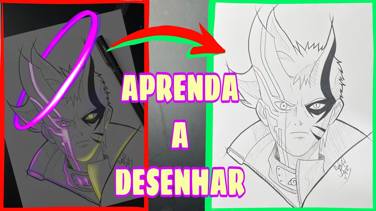 desenho do boruto como desenhar｜Pesquisa do TikTok