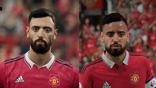 (PS5) eFootball 2023 vs FIFA23 Manchester United Faces Comparison