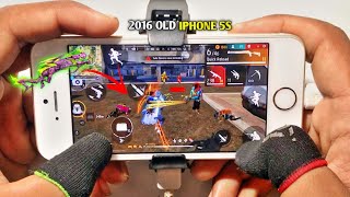 Iphone 5s Free Fire Gameplay ⚙️Settings Free Fire max HUD+DPI+ MACRO 1 gb ram🔥Part-1