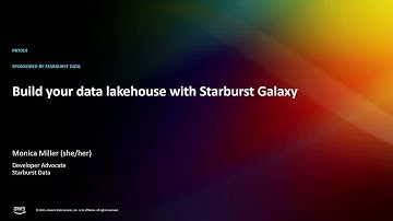 AWS re:Invent 2022 - Build your data lakehouse with Starburst Galaxy (PRT014)