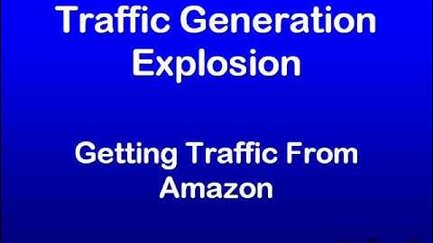 Getting Traffic from Amazon - So Fruity Web Design Bolton Video Series