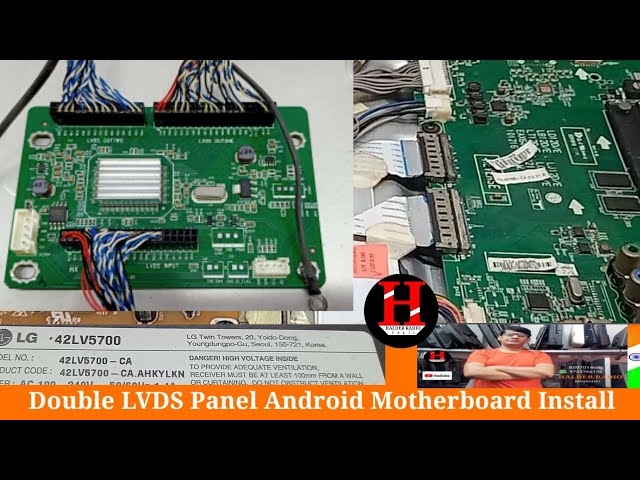 How To Install a Android Motherboard In a Double LVDS LG panel
