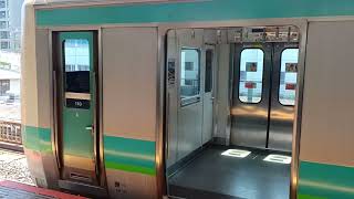 JR東日本E231系0番台東マト110編成始発電車常磐線快速松戸行き上野駅(JJ01)10時17分発車