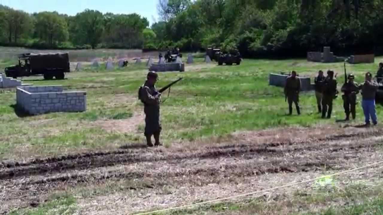 WWII Reenactment Jefferson Barracks P14/15 YouTube