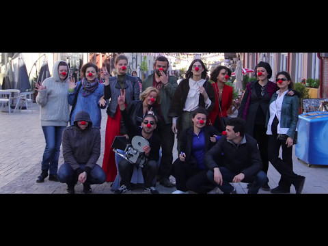 თეატრისა და კინოს სახელმწიფო უნივერსიტეტის სტუდენტები -  კამპანია\"წითელი ცხვირის დღე\"