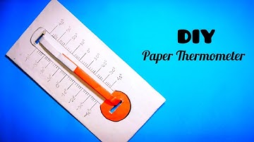 DIY Paper Thermometer | How to make a paper Thermometer