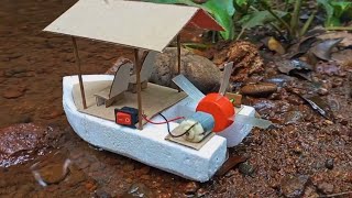 electric boat |how to make a electric boat using dc motor