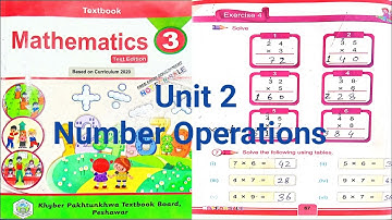 Class 3 Mathematics Unit 2 Number Operations lecture 23 in pashto (kpk book board peshawar)