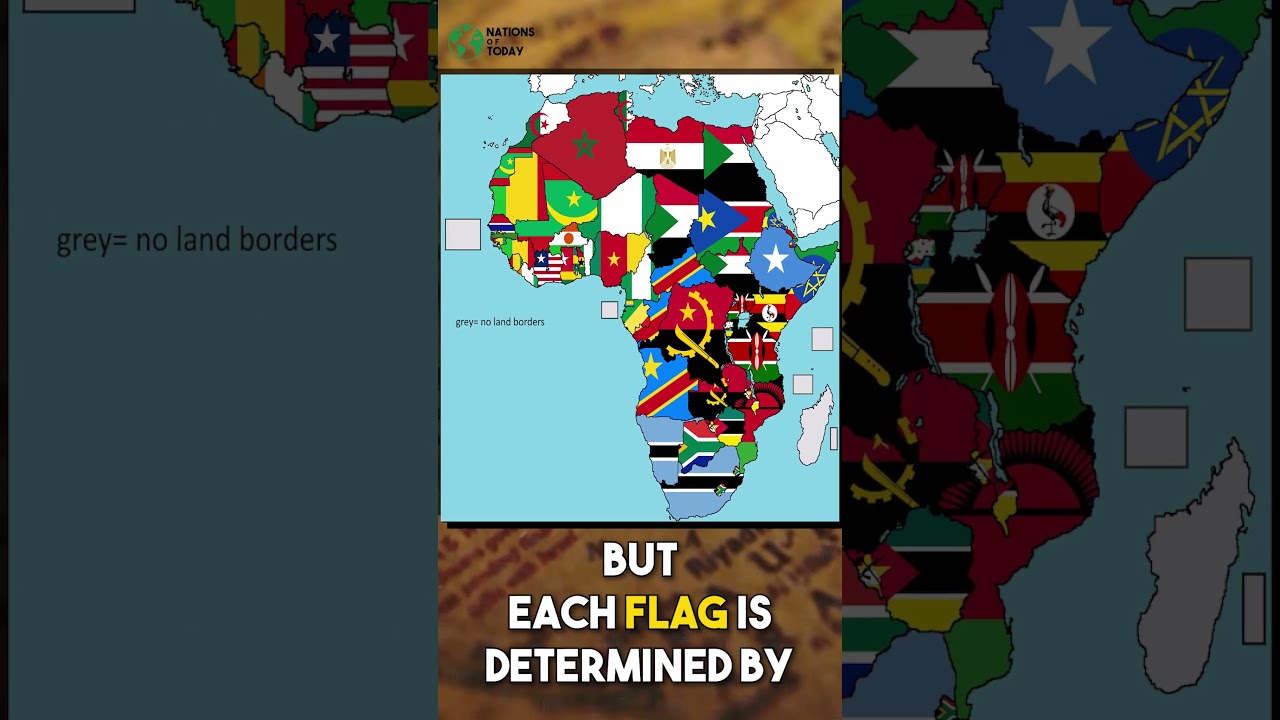 Flag Map of Africa but...... #shortsfeed