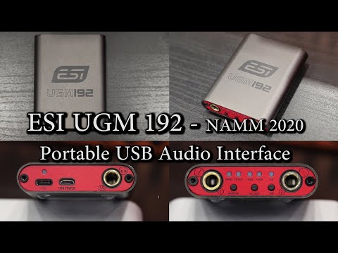 ESI UGM192 Portable USB Audio Interface - NAMM 2020