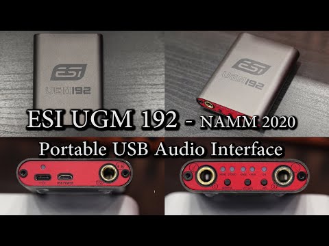 ESI UGM192 Portable USB Audio Interface - NAMM 2020