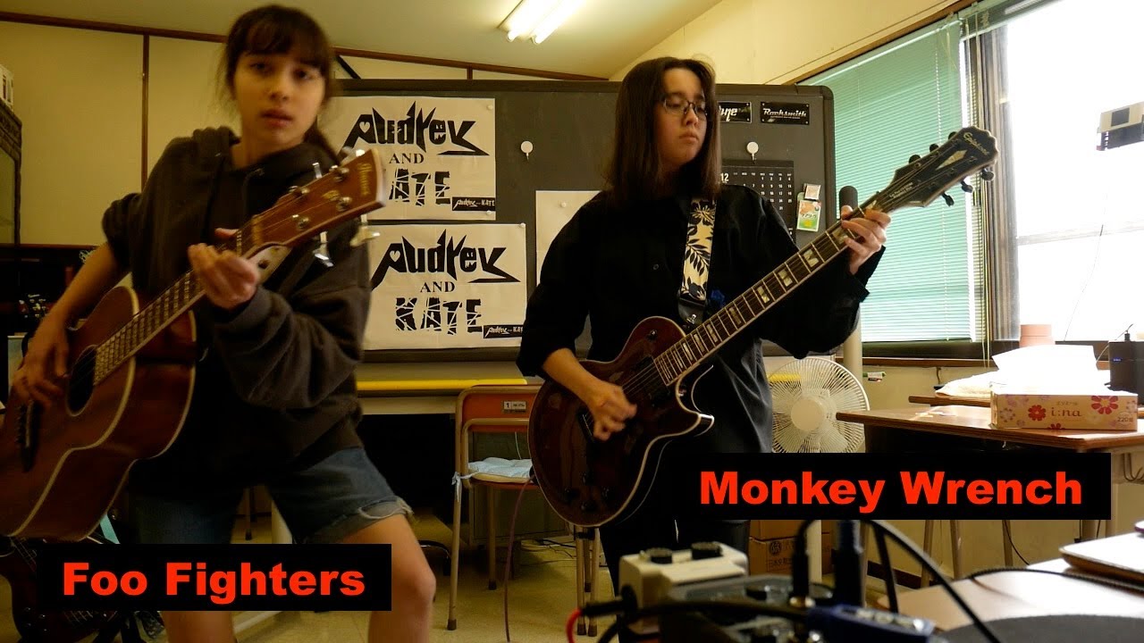 Foo Fighters - Monkey Wrench - guitar + bass #フーファイターズ