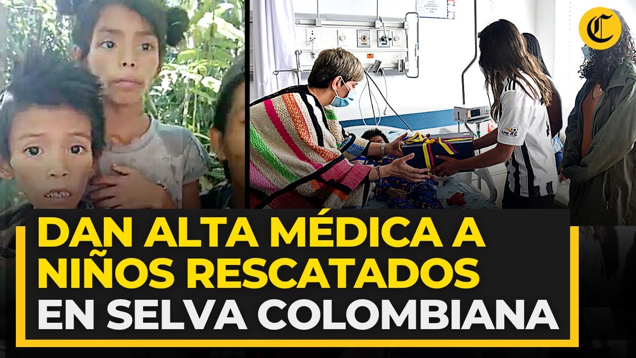 Niños rescatados en selva de Colombia salen del hospital tras un mes de cuidados
