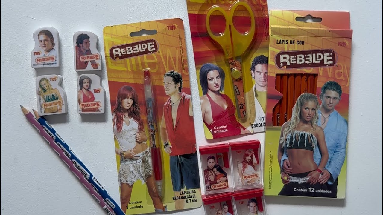 Unboxing/Review Kit Escolar REBELDE RBD (2006) da TRIS