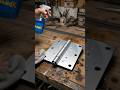 Unrusting a Rusted Door Hinge with Fire and Chemical Reaction