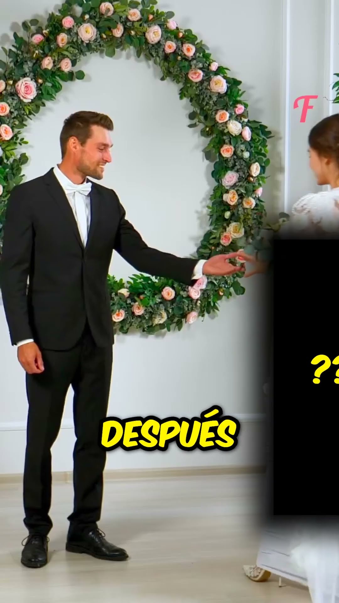 Su vestido se arruinó pocos minutos antes de la boda. ?