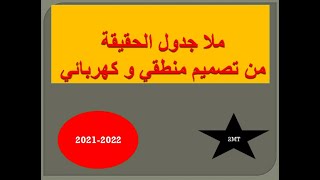 ملا جدول الحقيقة من مخطط الكهربائي و المنطقي للسنة 2