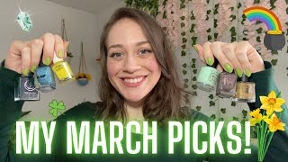 The BEST Polishes for MARCH! Birthstones, Flowers + Holiday Picks 🍀🌈