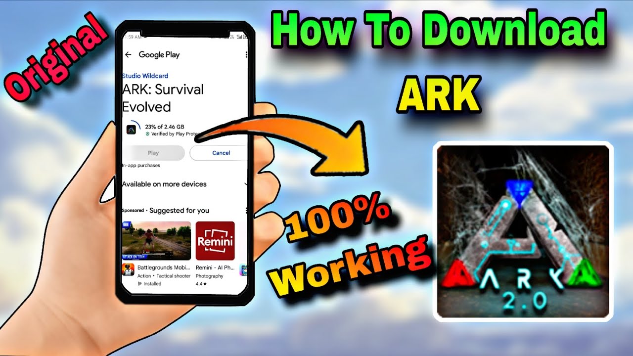 How To download Ark Mobile 100% Working Download on playstore 😱😱