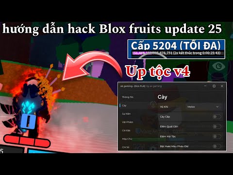 Hướng dẫn hack Blox fruits trên điện thoại – Script Tiếng Việt up tộc V4 Trial tộc V4 mới nhất