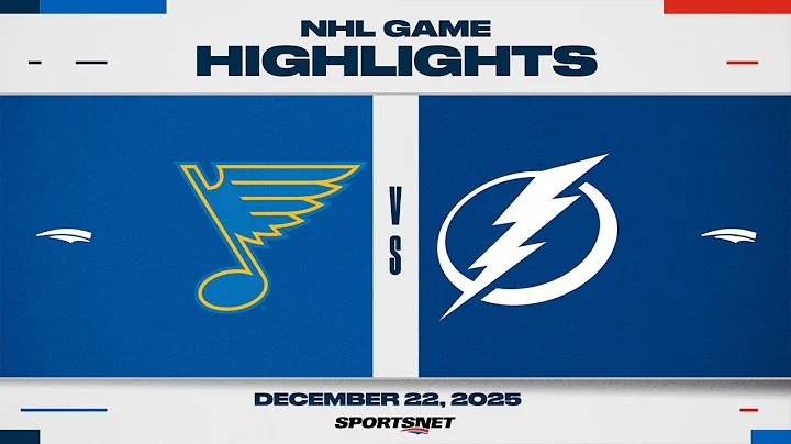 NHL Highlights | Blues vs. Lightning - December 22, 2025