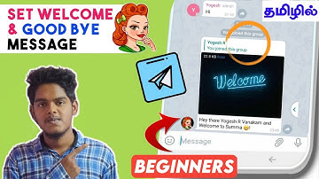 How to Set Auto Welcome Message in Telegram group tamil|Create Telegram welcome message/TechMagazine