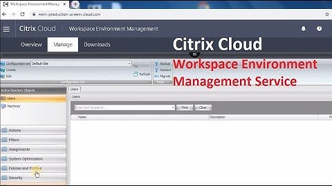 Citrix Cloud Workspace Environment Management Service