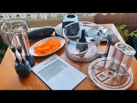 Arçelik- GRUNDIG BL 4781 Rendeli 1000 Watt El Blender Seti (Antrasit) Kutu Açılımı ✅ inceleme 🧐📦