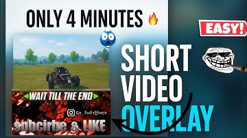 HOW TO MAKE 3D ANIMATED OVERLAY FOR STREAM OR SHORTS🔥