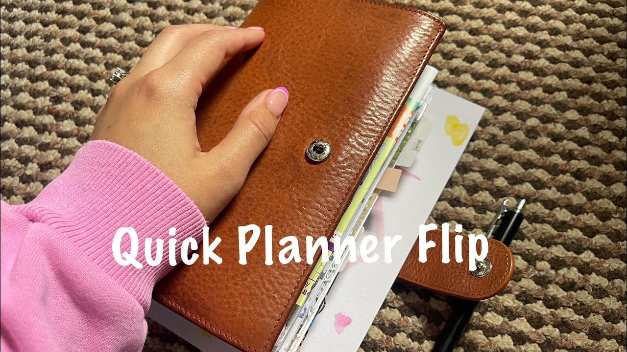 Quick Planner Flip / Personal Rings // Pink Planner Girl