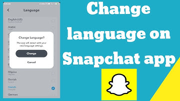 How to change language on Snapchat app ?