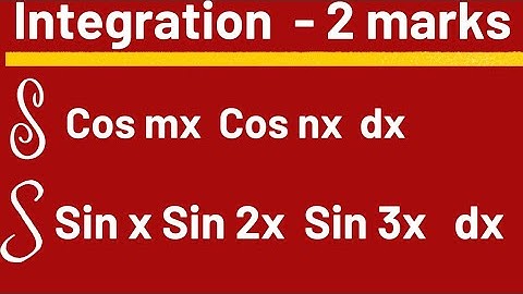 Integration | 2 marks problem @EAG