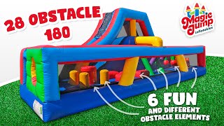 28FT Inflatable Obstacle Course 180 | Obstacle Course