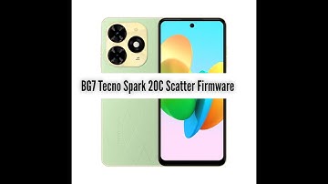 Tecno Spark 20C BG7 Scatter Firmware Tested File 🆗✅✅✔️✔️
