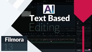 AI TEXT BASED EDITING - Crazy AI Feature in FILMORA 13 that Changes Everything! screenshot 4