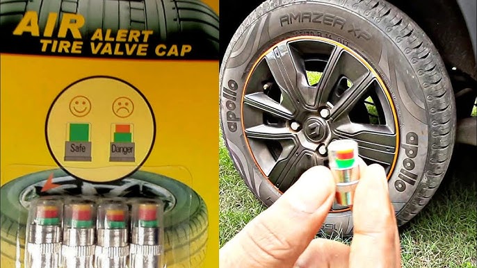 Careflection Premium Car Tyre Valve Cap Air Cap Car Tyre Valve