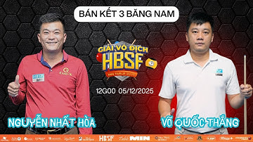 [TV ]   ( BK NAM ) PNguyễn Nhất Hòa VS Võ Quốc Thắng| VÔ ĐỊCH HBSF - MIN TABLE 2025