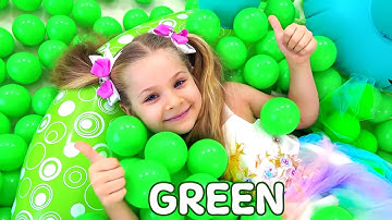 Diana và Roma dạy về màu sắc cho Oliver | Video học tập cho trẻ mới biết đi