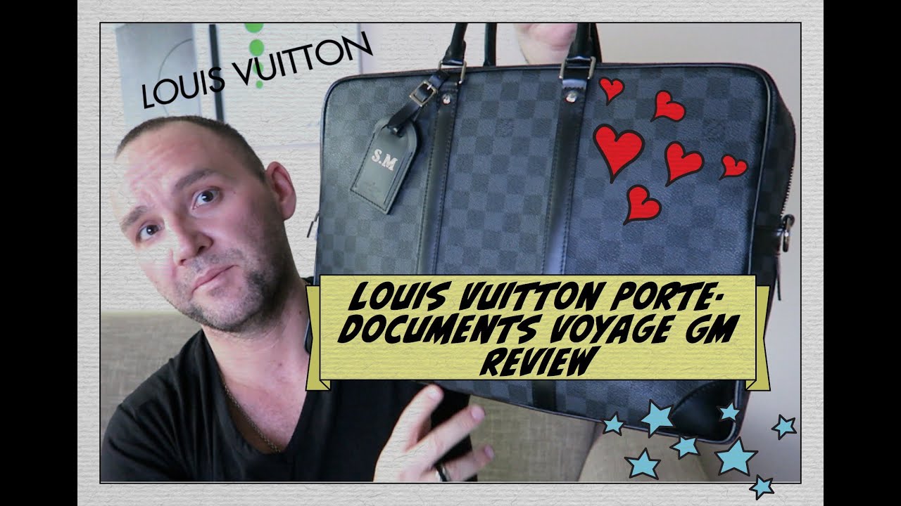 Louis Vuitton Damier Cobalt Porte Documents Briefcase – Perry's