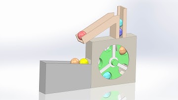 Marble Pump/Machine or Marble lift Mechanism Animation in Solidworks