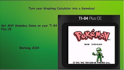 How to Get Gameboy Games on a Ti 84 Plus CE! Works 2025 [REUPLOAD]