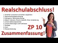 REALSCHULABSCHLUSS 2026 ZUSAMMENFASSUNG Mathe ZP 10 Aufgaben Die Immer Dran Kommen MSA ZAP