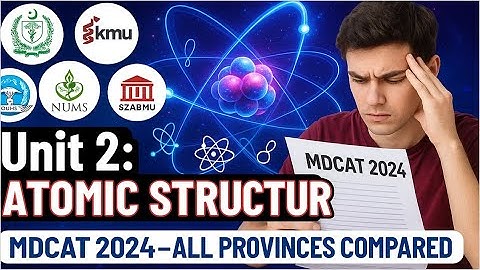Atomic Structure | MDCAT 2024 Past Paper | UHS | NUMS | BUMHS | KMU | SZABMU | DUHS | ETEA Past Pape