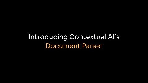 Introducing Document Parser from Contextual AI