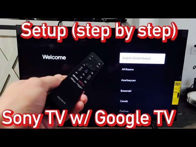 Sony TV w/ Google TV: How to Setup (step by step) class=