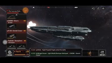 Small ships vs big Ships, Infinity LaGrange. good set up combination in fleets